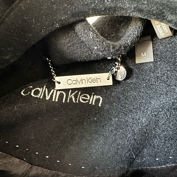 Calvin Klein Black Trench Coat - Picture 2 of 4